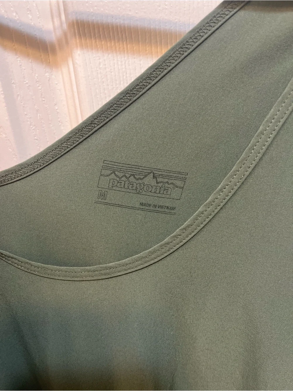 Patagonia Olive Green Sleeveless Drawstring Jogger Jumpsuit - Picture 6 of 6